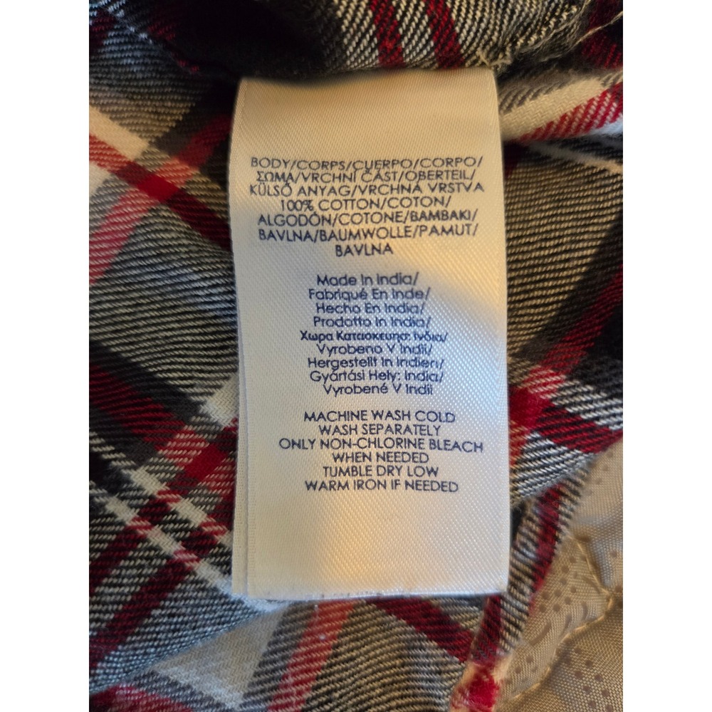 Chaps Men's Large Plaid Flannel Button Down Shirt - Picture 10 of 10